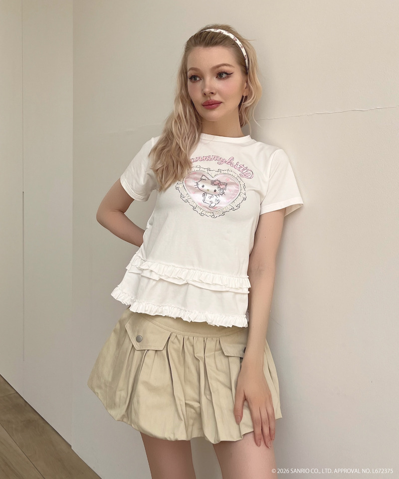 【CHARMMY KITTY】HEART TEE 詳細画像 オフホワイト 11