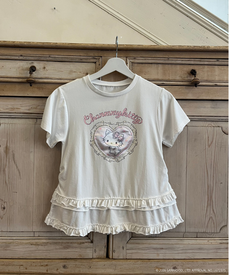 【CHARMMY KITTY】HEART TEE 詳細画像 オフホワイト 13