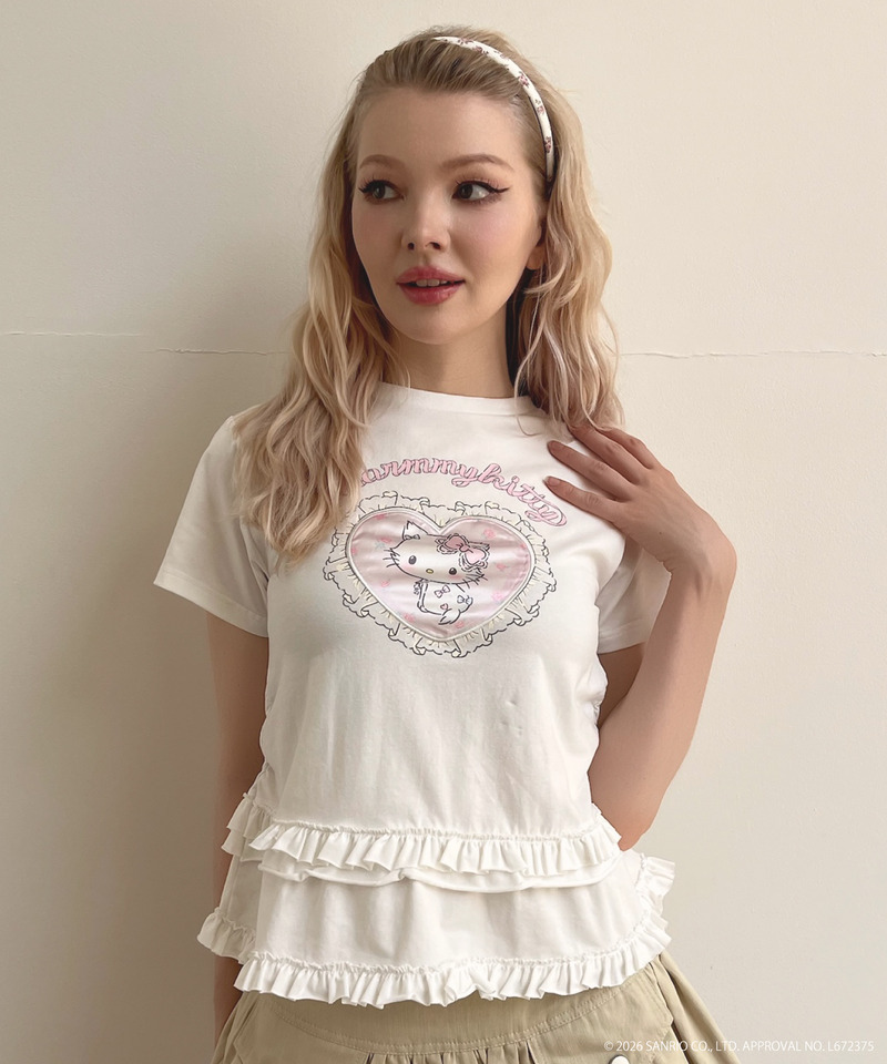 【CHARMMY KITTY】HEART TEE 詳細画像 オフホワイト 3