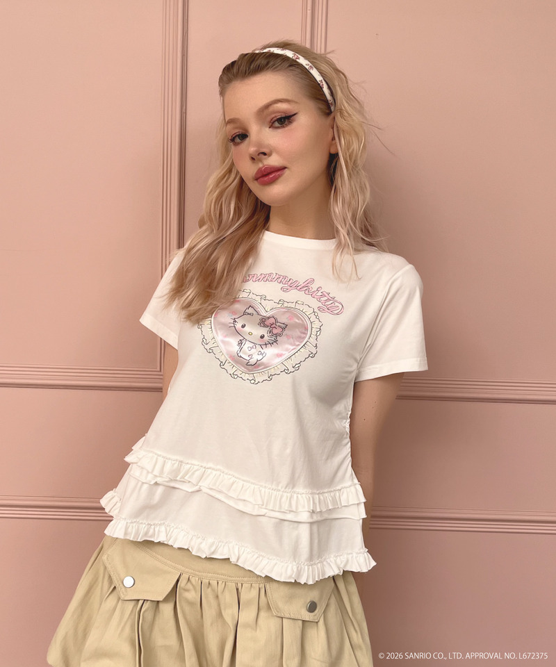 【CHARMMY KITTY】HEART TEE 詳細画像 オフホワイト 9