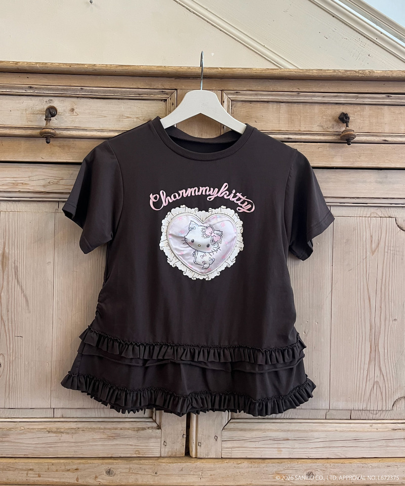【CHARMMY KITTY】HEART TEE 詳細画像 ブラック 12