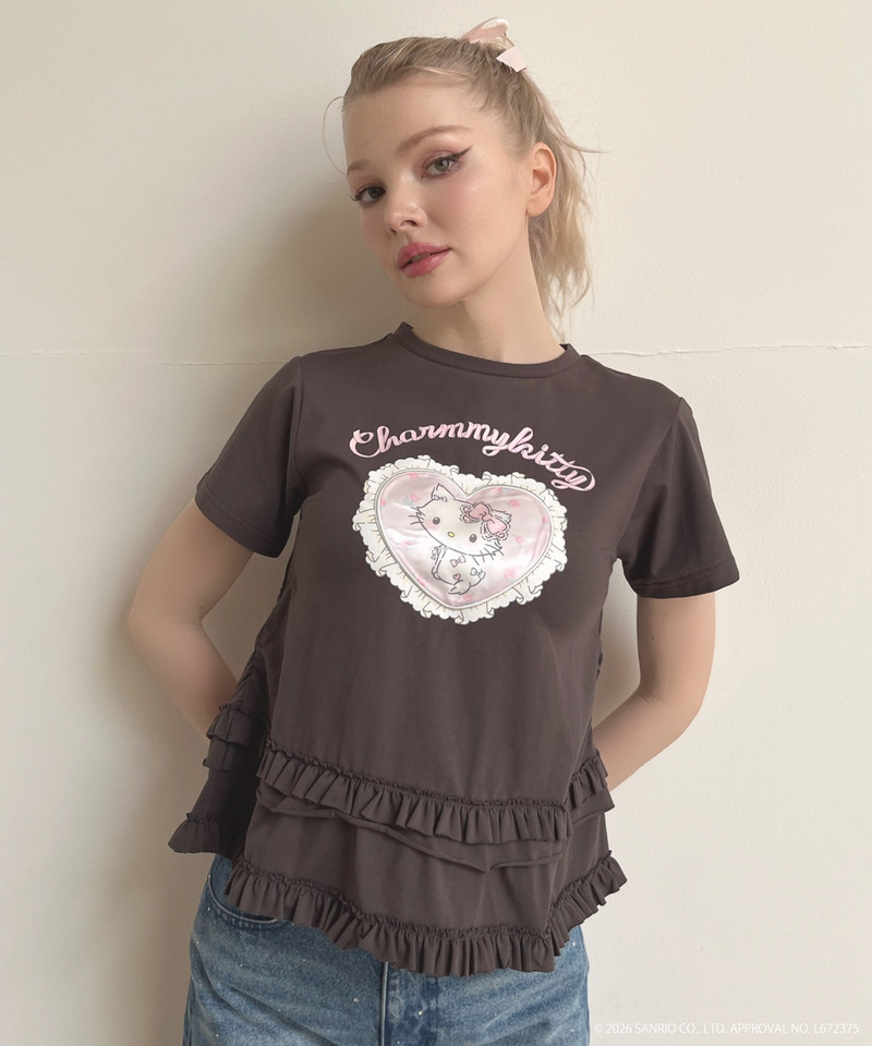 【CHARMMY KITTY】HEART TEE 詳細画像 ブラック 8