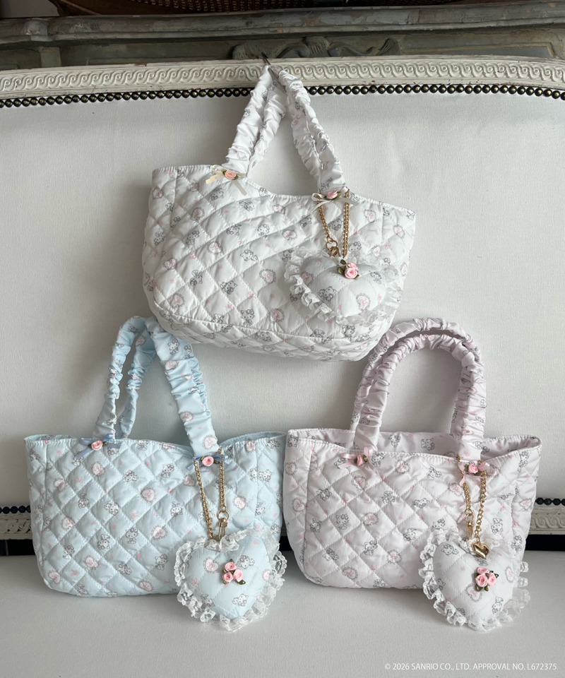 【CHARMMY KITTY】QUILTING HEART CHARM 詳細画像 オフホワイト 4