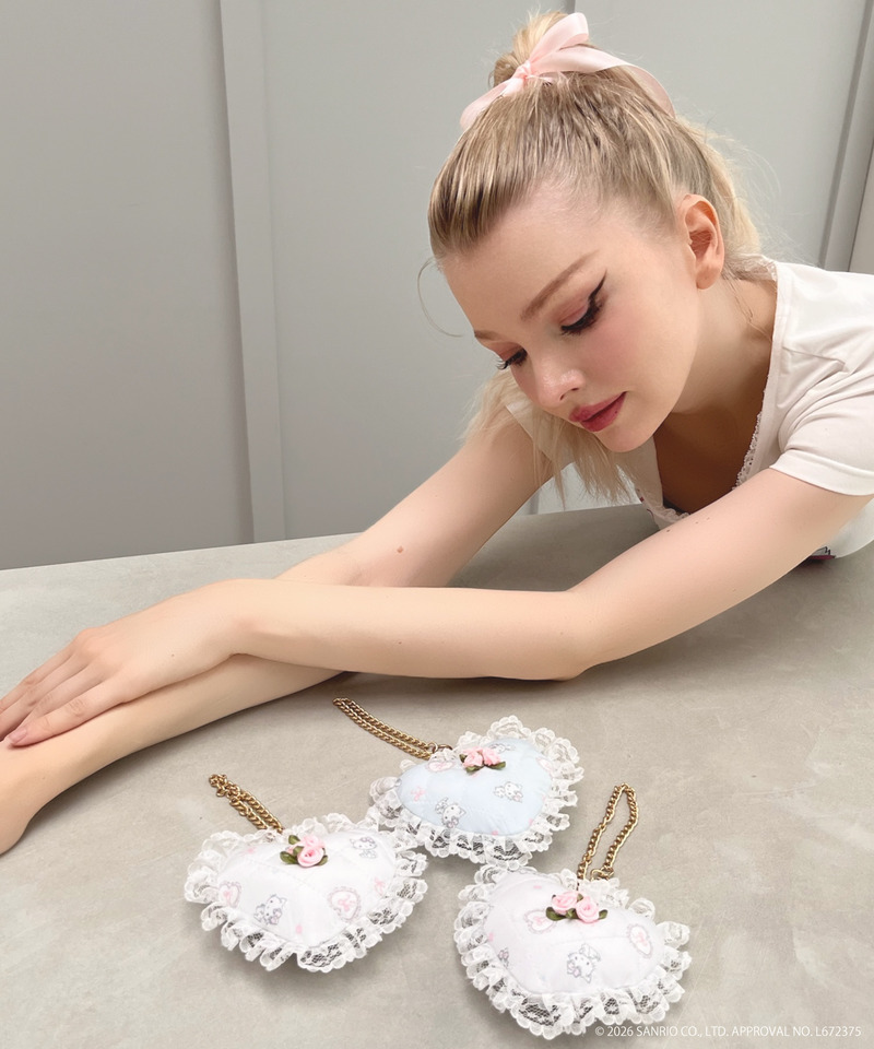 【CHARMMY KITTY】QUILTING HEART CHARM 詳細画像 オフホワイト 7