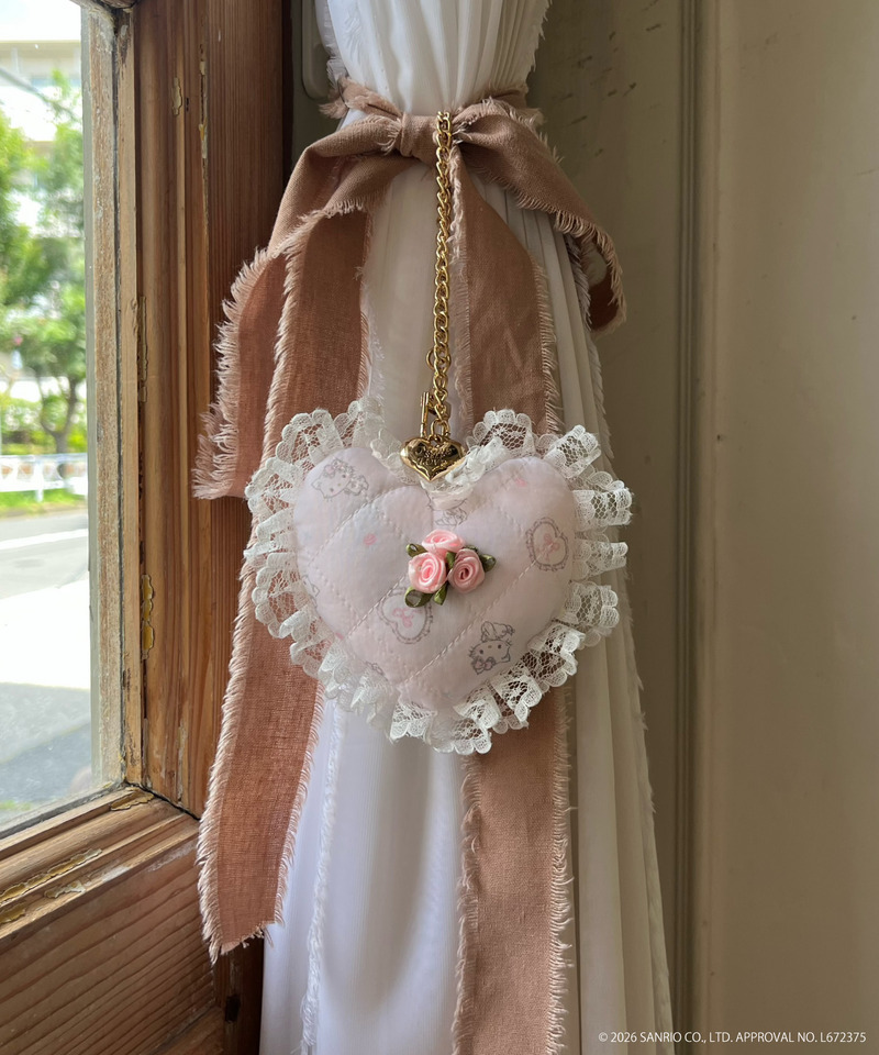 【CHARMMY KITTY】QUILTING HEART CHARM 詳細画像 ピンク 1