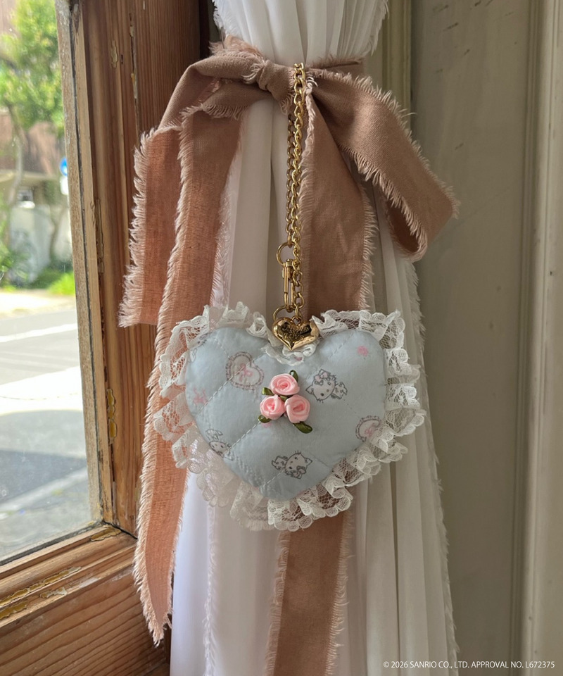 【CHARMMY KITTY】QUILTING HEART CHARM 詳細画像 ブルー 1
