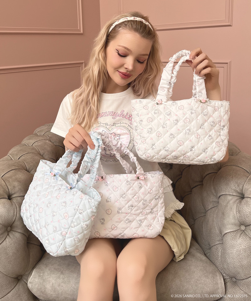 【CHARMMY KITTY】 QUILTING FRILL MINI BAG 詳細画像 オフホワイト 6