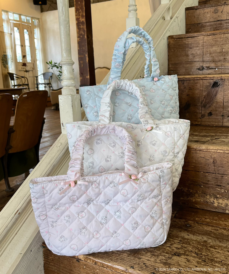 【CHARMMY KITTY】 QUILTING FRILL MINI BAG 詳細画像 オフホワイト 7