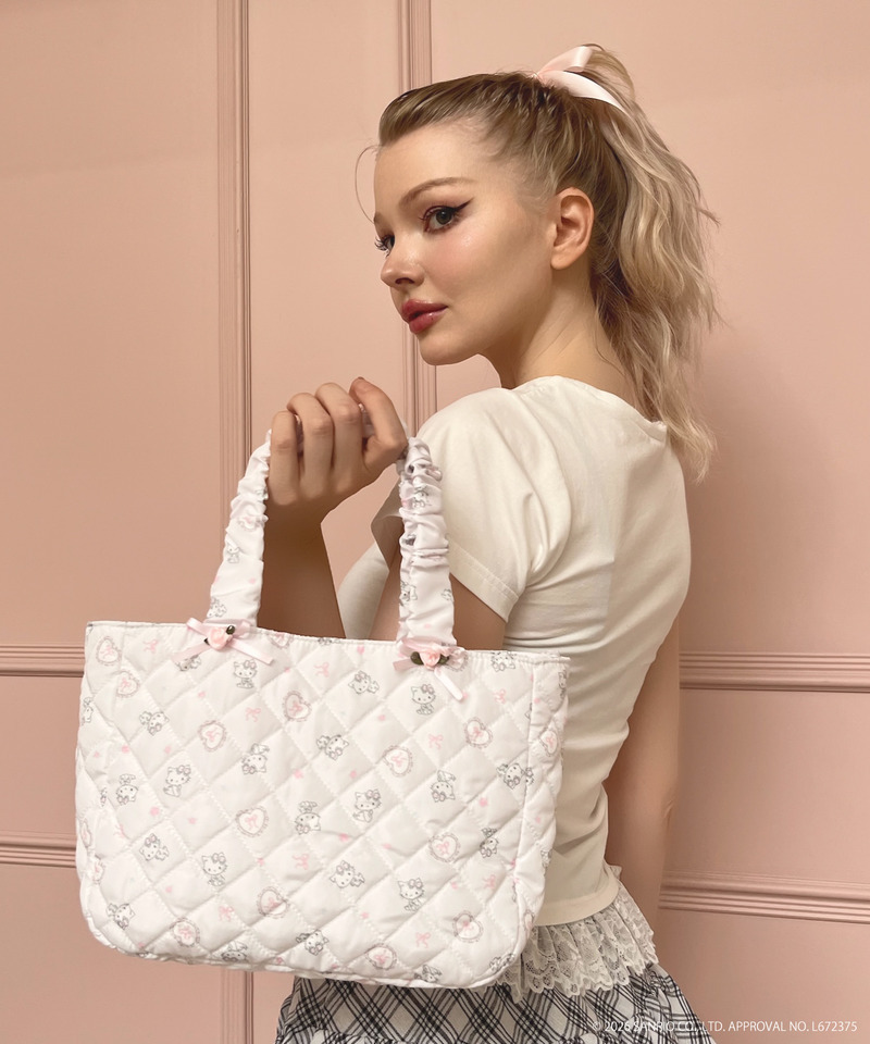 【CHARMMY KITTY】 QUILTING FRILL MINI BAG 詳細画像 ピンク 3