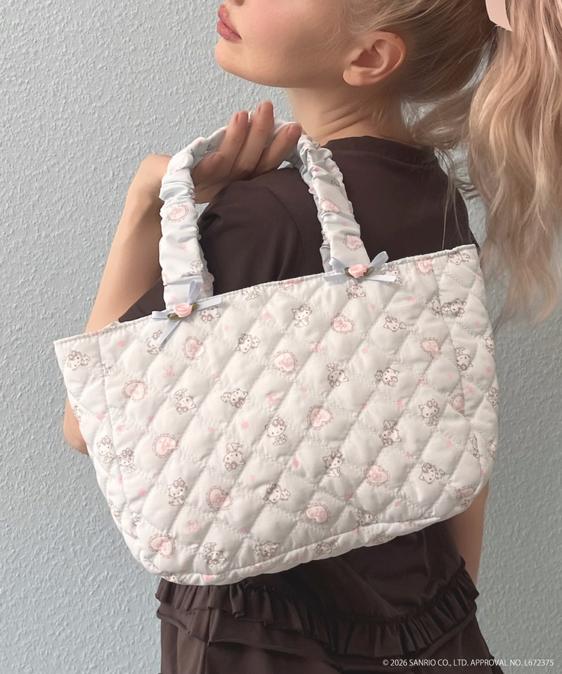 【CHARMMY KITTY】 QUILTING FRILL MINI BAG 詳細画像 ブルー 3