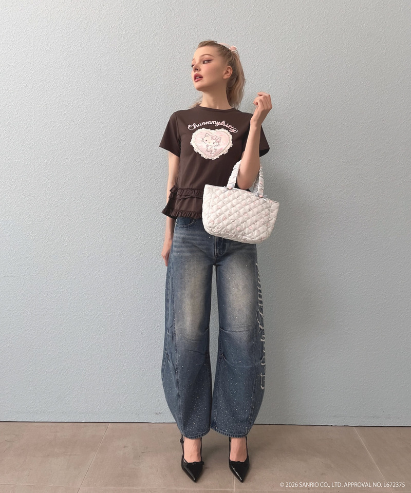 【CHARMMY KITTY】 QUILTING FRILL MINI BAG 詳細画像 ブルー 7