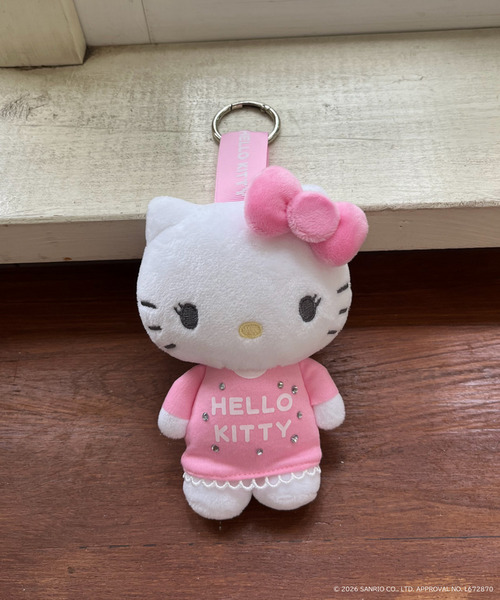 【HELLO KITTY】ぬいぐるみチャーム 詳細画像
