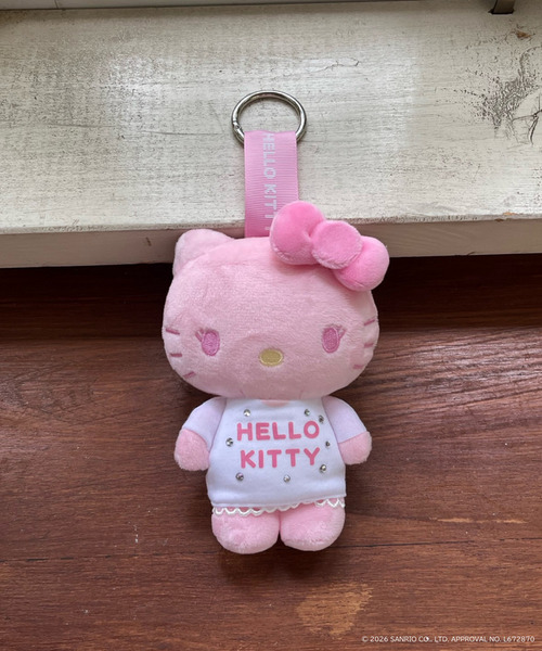 【HELLO KITTY】ぬいぐるみチャーム 詳細画像