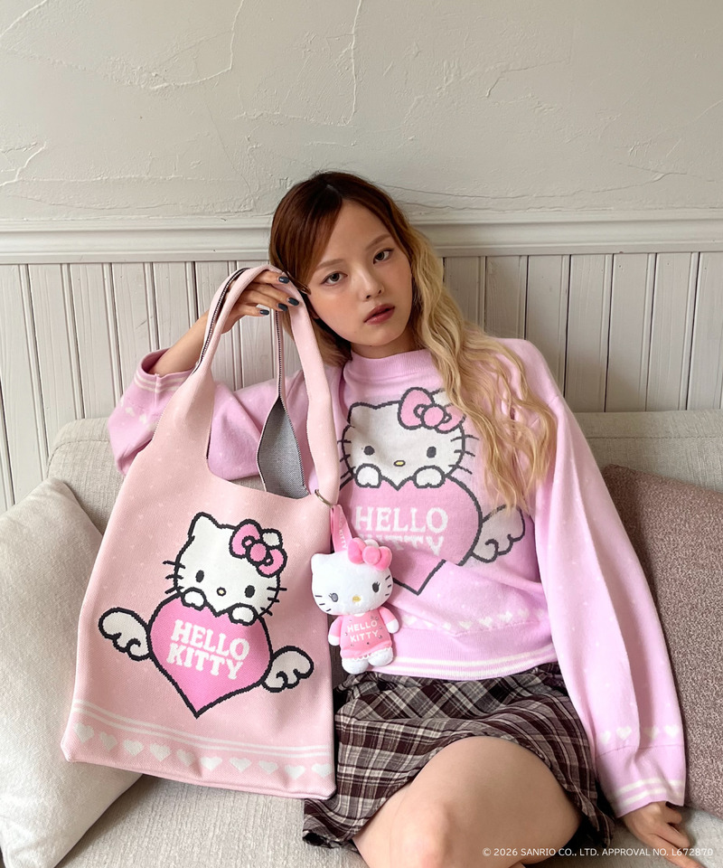 【HELLO KITTY】ぬいぐるみチャーム 詳細画像 オフホワイト 10