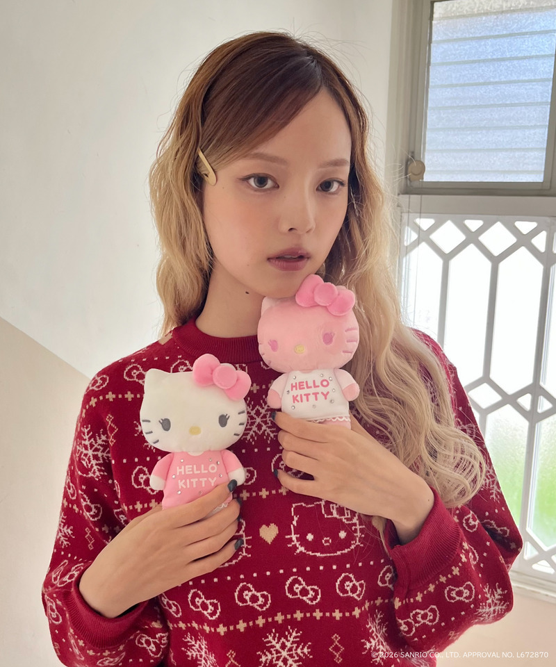 【HELLO KITTY】ぬいぐるみチャーム 詳細画像 オフホワイト 2