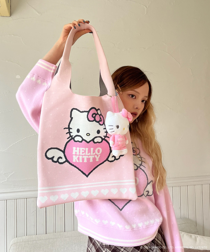 【HELLO KITTY】ぬいぐるみチャーム 詳細画像 オフホワイト 6