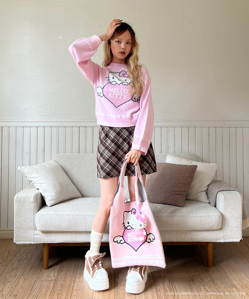 【HELLO KITTY】ぬいぐるみチャーム 詳細画像 オフホワイト 8