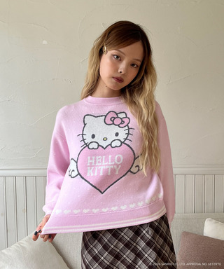 ANGEL【HELLO KITTY】HEART KNIT