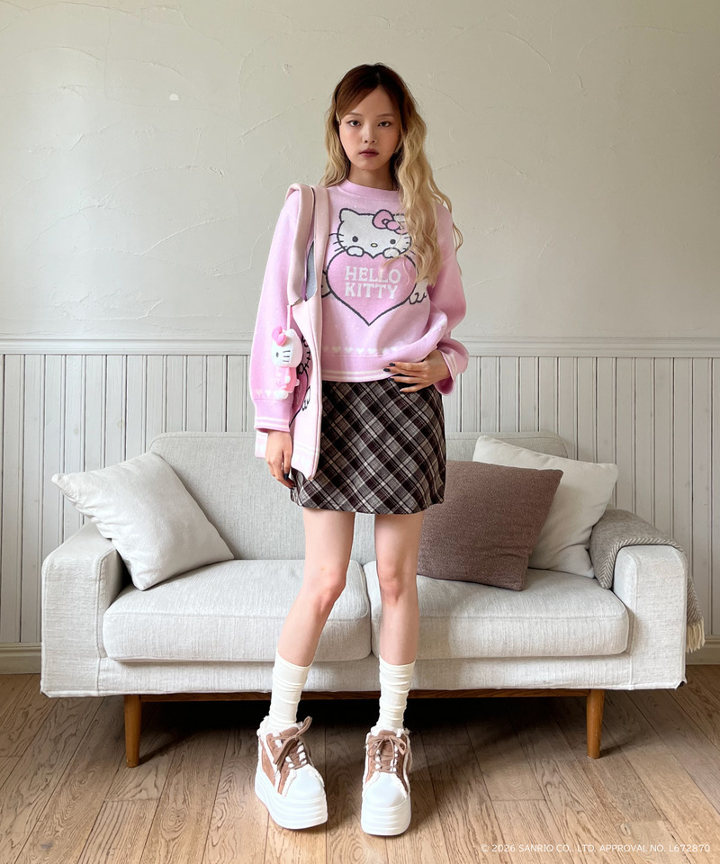 ANGEL【HELLO KITTY】HEART KNIT 詳細画像 ピンク 11