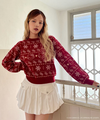 【HELLO KITTY】SNOW KNIT