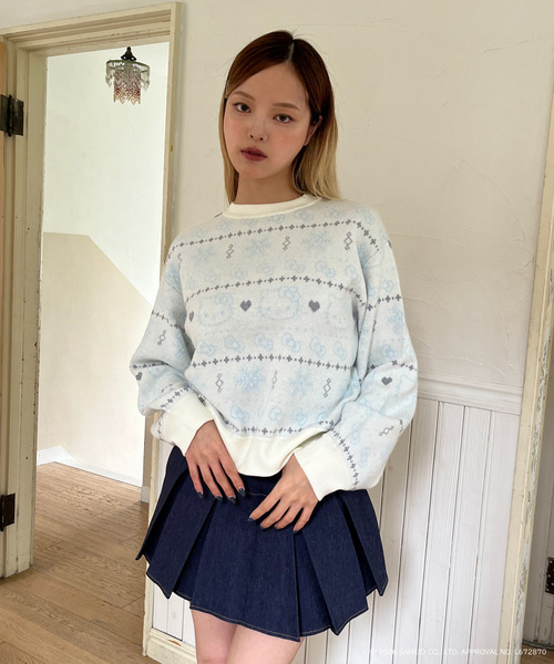 【HELLO KITTY】SNOW KNIT
