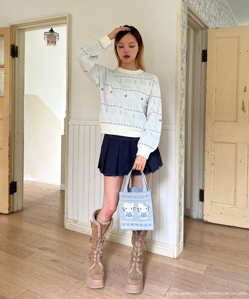 【HELLO KITTY】SNOW KNIT 詳細画像 オフホワイト 11