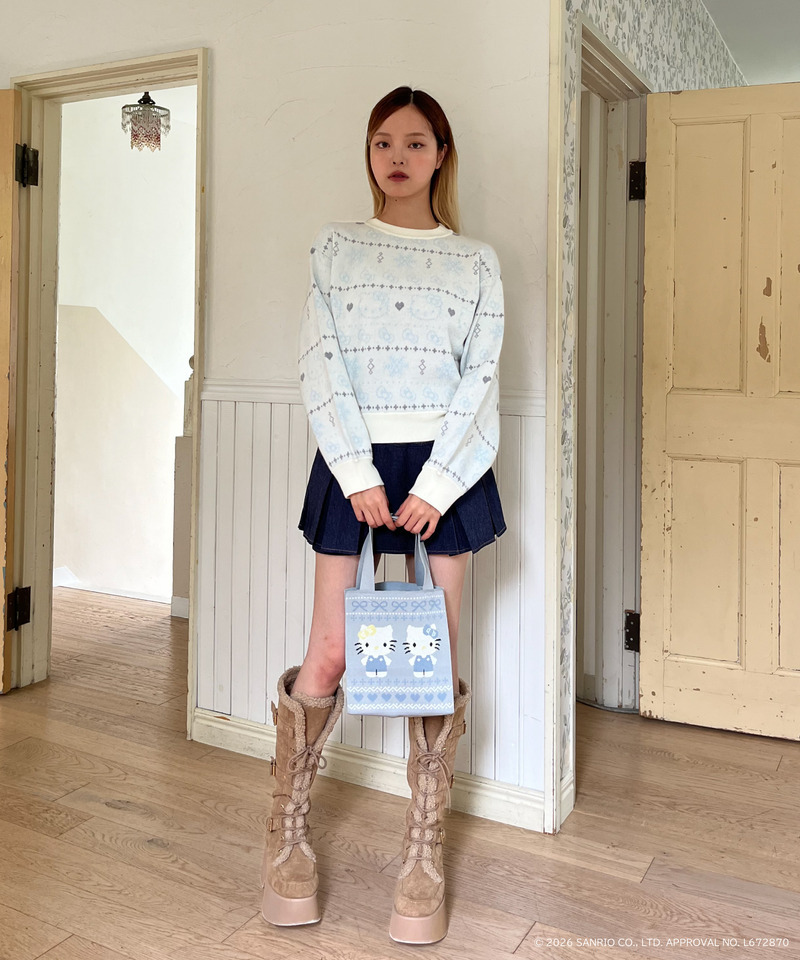【HELLO KITTY】SNOW KNIT 詳細画像 オフホワイト 12