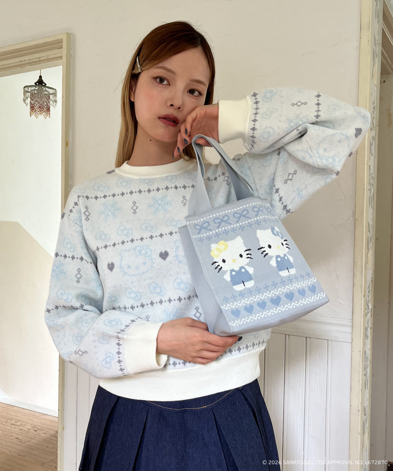 【HELLO KITTY】SNOW KNIT 詳細画像 オフホワイト 13