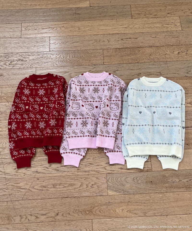 【HELLO KITTY】SNOW KNIT 詳細画像 オフホワイト 15