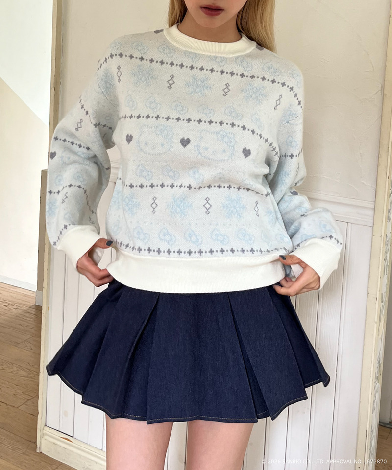 【HELLO KITTY】SNOW KNIT 詳細画像 オフホワイト 2