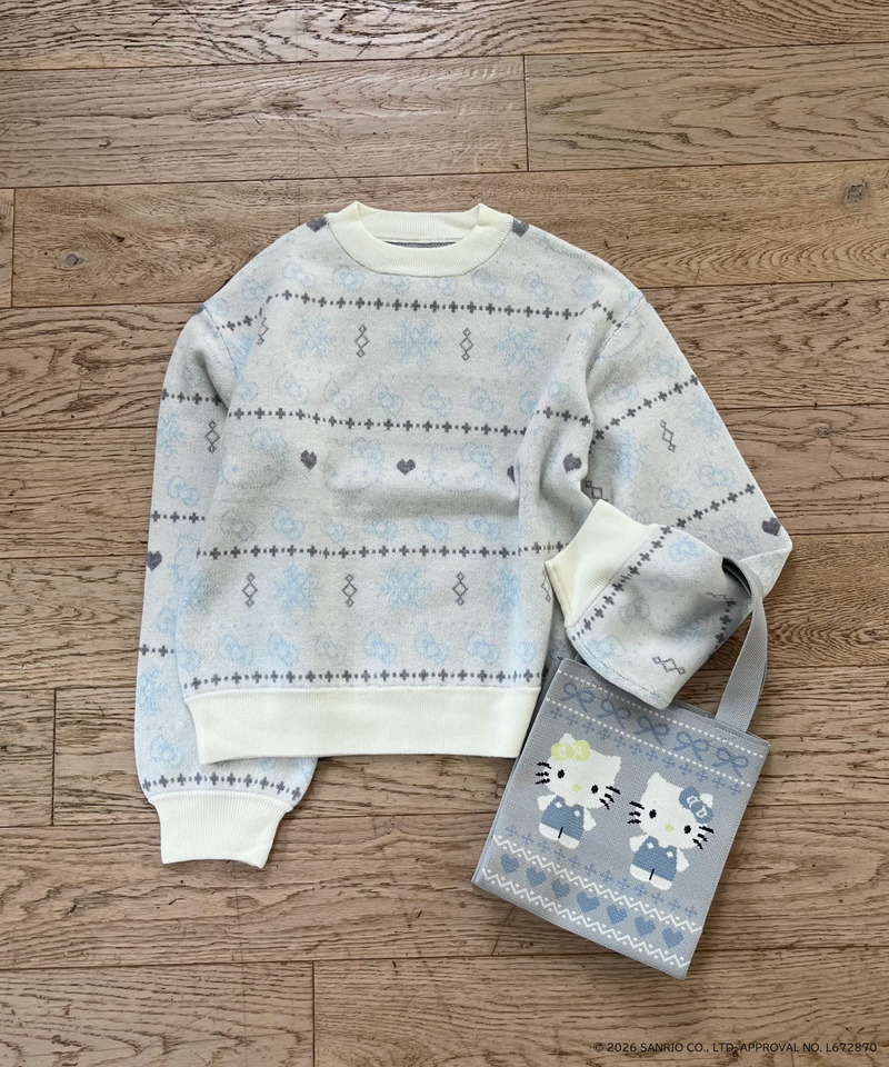 【HELLO KITTY】SNOW KNIT 詳細画像 オフホワイト 6