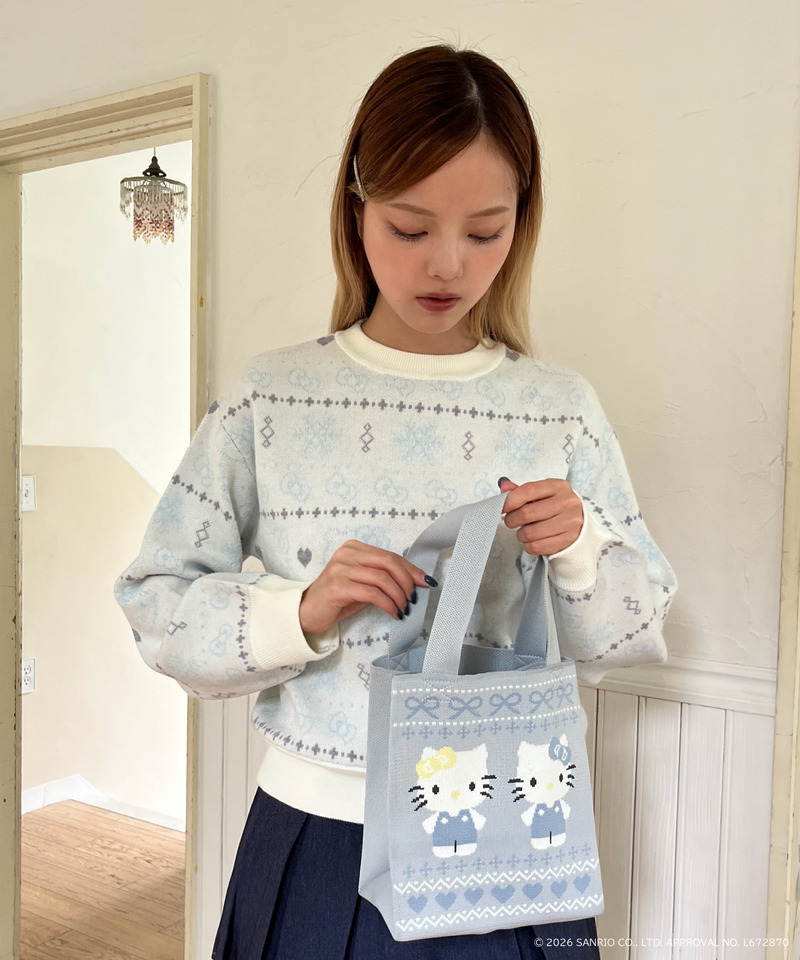 【HELLO KITTY】SNOW KNIT 詳細画像 オフホワイト 7