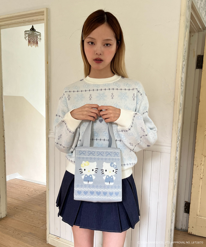 【HELLO KITTY】SNOW KNIT 詳細画像 オフホワイト 8