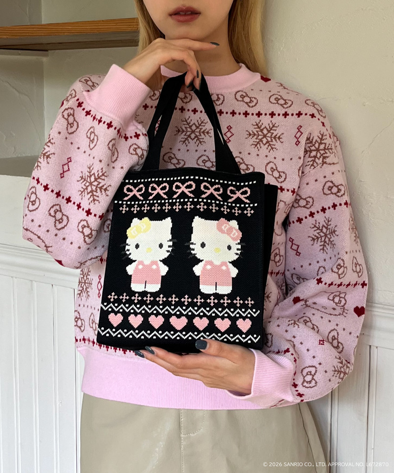 【HELLO KITTY】SNOW KNIT 詳細画像 ピンク 7