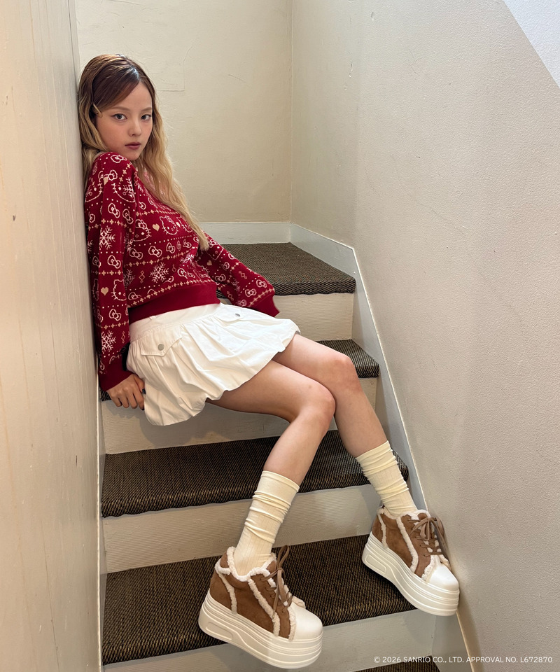 【HELLO KITTY】SNOW KNIT 詳細画像 レッド 7