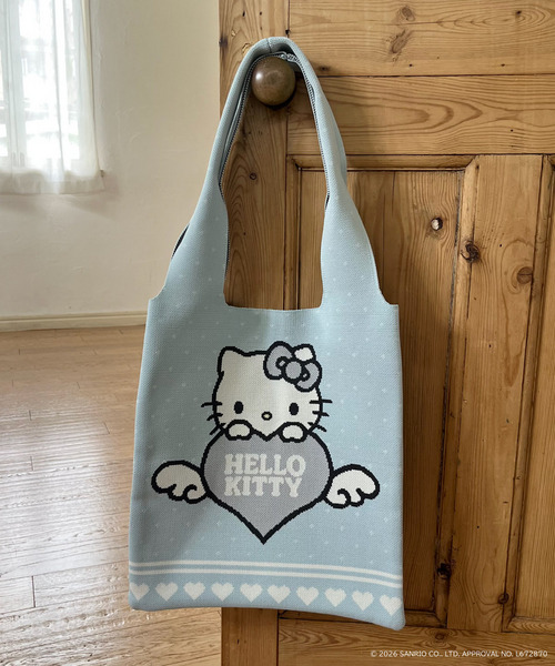 ANGEL【HELLO KITTY】HEART KNIT BAG 詳細画像