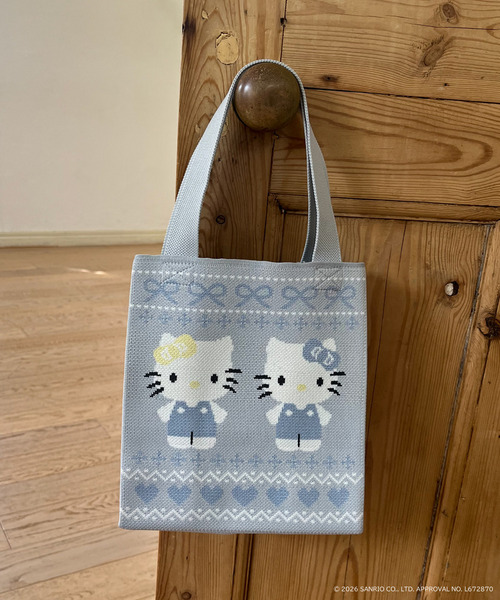 【HELLO KITTY】NORDIC KNIT MINI BAG 詳細画像