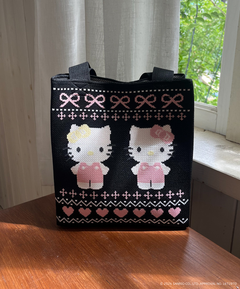 【HELLO KITTY】NORDIC KNIT MINI BAG 詳細画像 ブラック 9