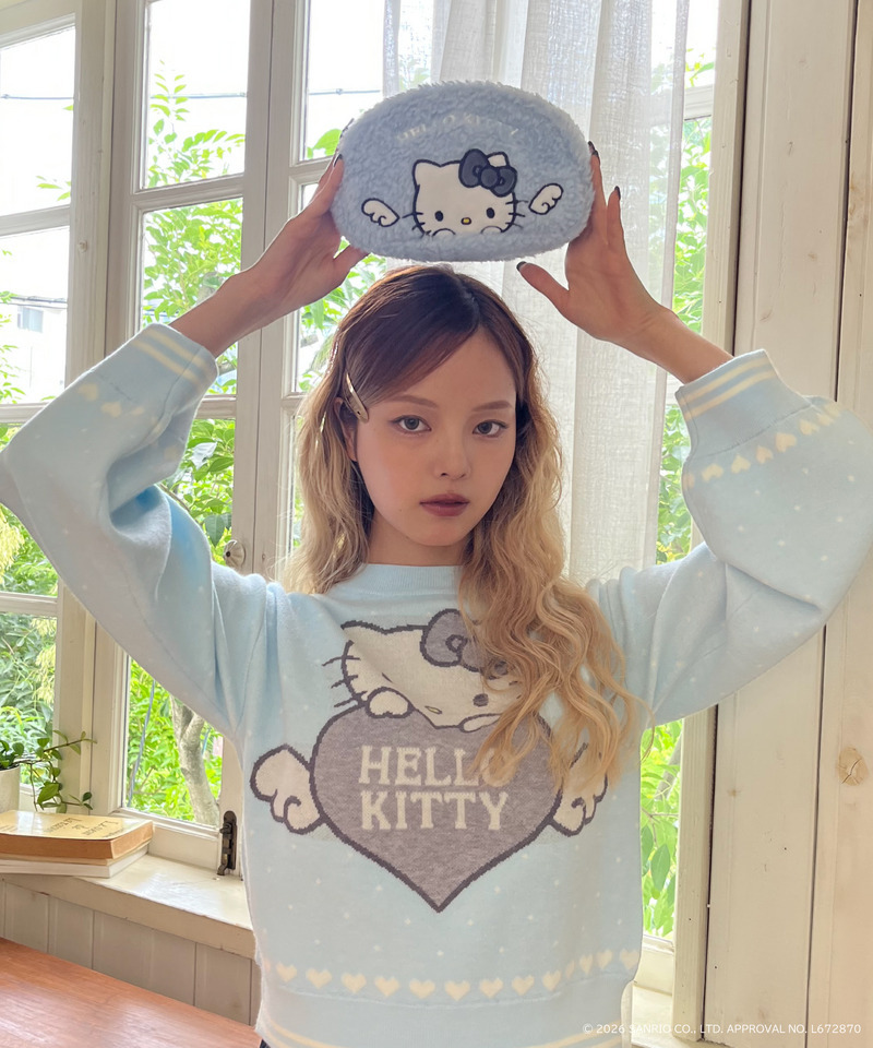 ANGEL【HELLO KITTY】WING POUCH 詳細画像 ブルー 2