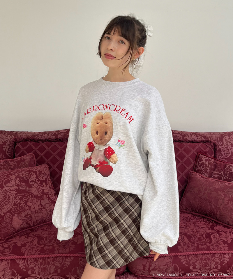 【MARRONCREAM】ぬいぐるみトレーナー 詳細画像 グレー 3