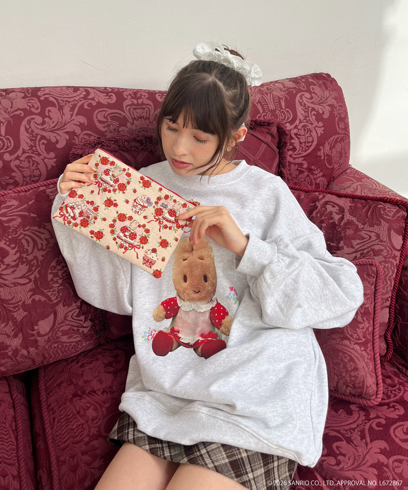 【MARRONCREAM】ぬいぐるみトレーナー 詳細画像 グレー 4