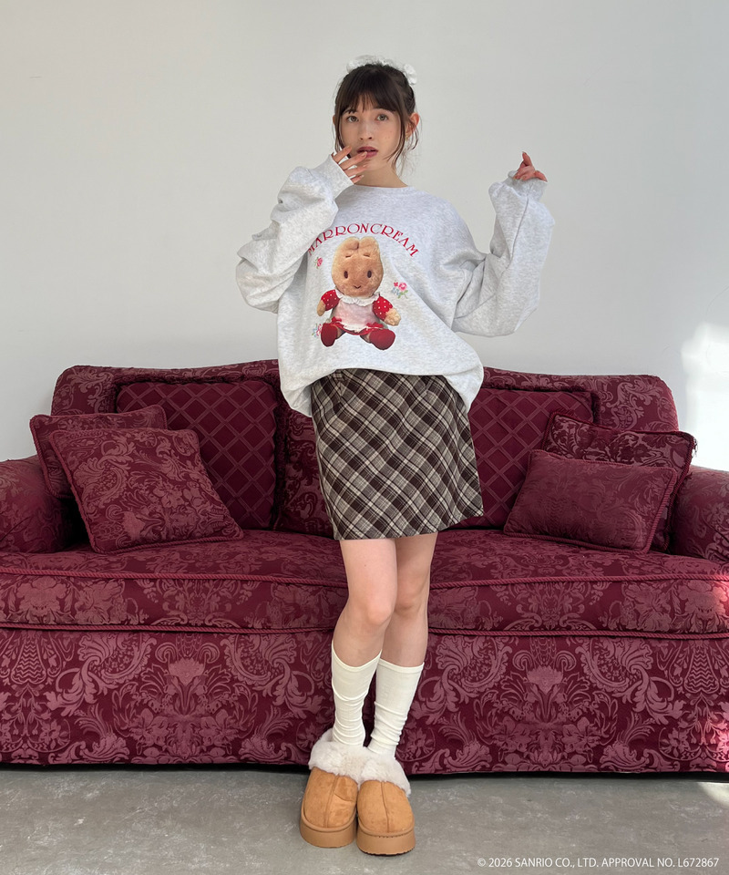 【MARRONCREAM】ぬいぐるみトレーナー 詳細画像 グレー 6