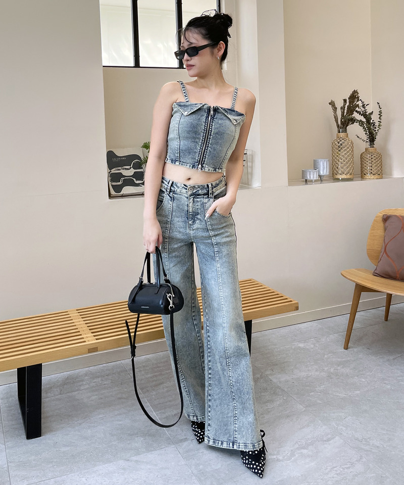 デニムビスチェセットアップ 詳細画像 デニムブルー 3