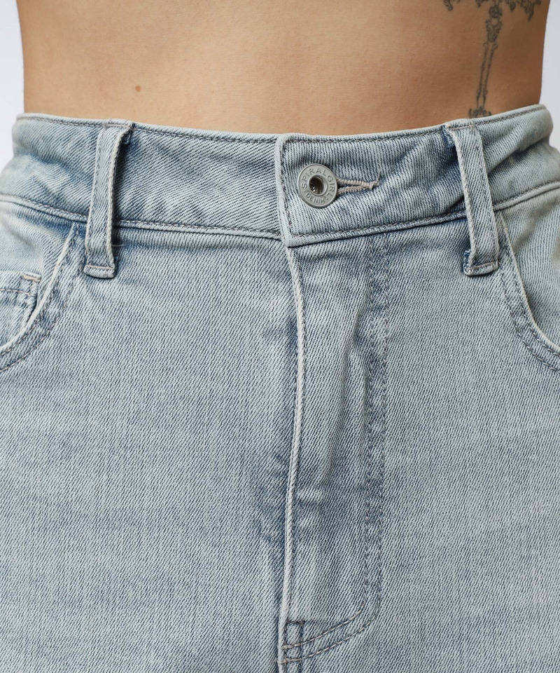 レースアップサイドカットフレアパンツ 詳細画像 デニムブルー 21