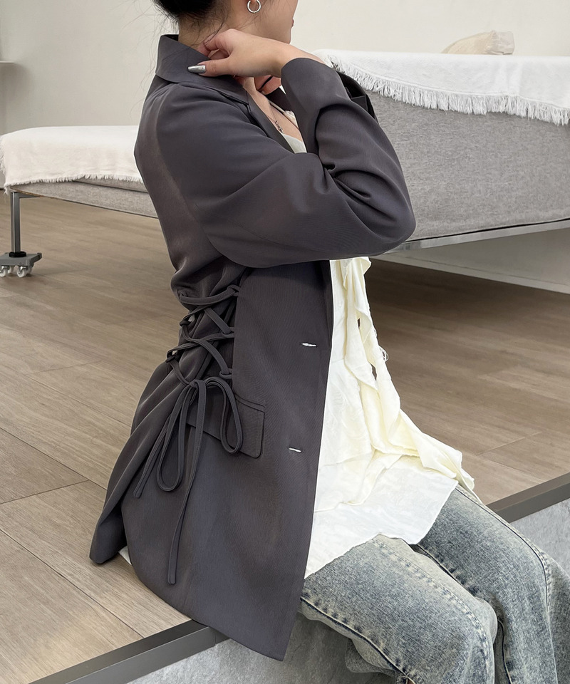 サイドレースアップジャケット 詳細画像 グレー 7