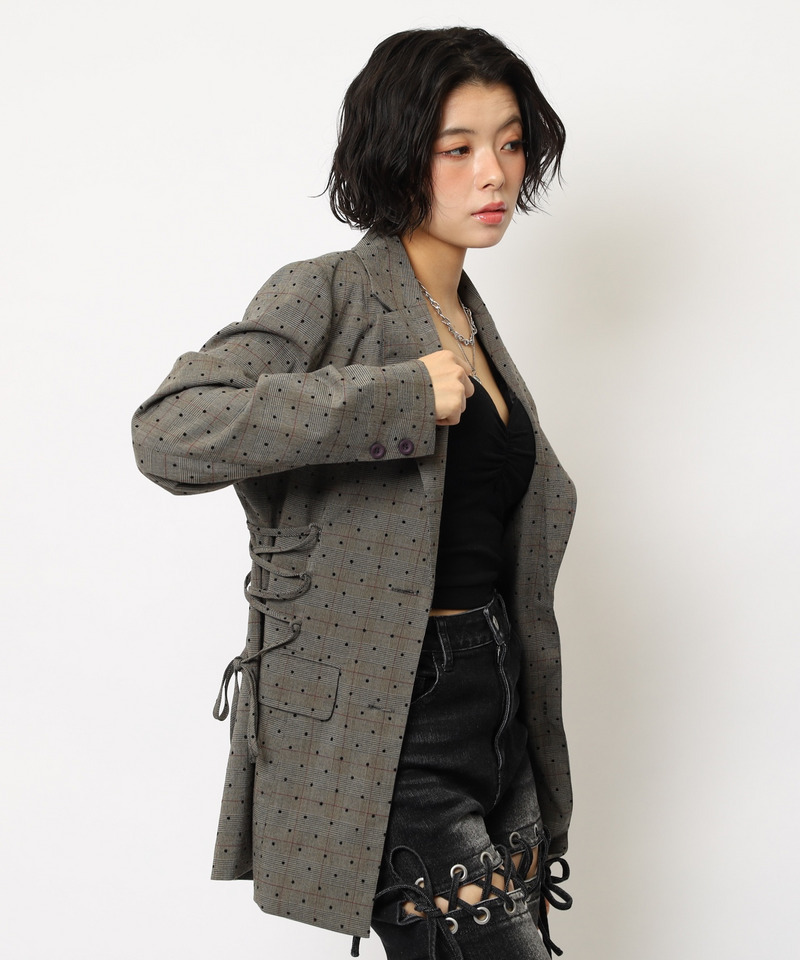 サイドレースアップジャケット 詳細画像 ドット 7