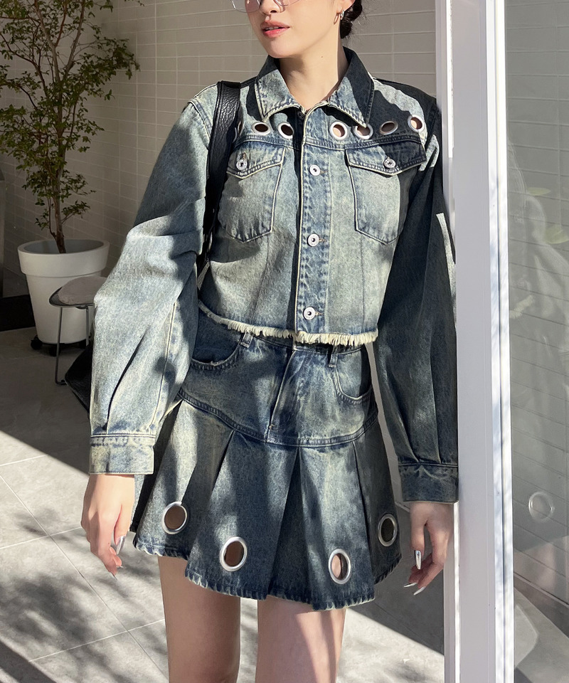 アイレットデニムジャケット 詳細画像 デニムブルー 5