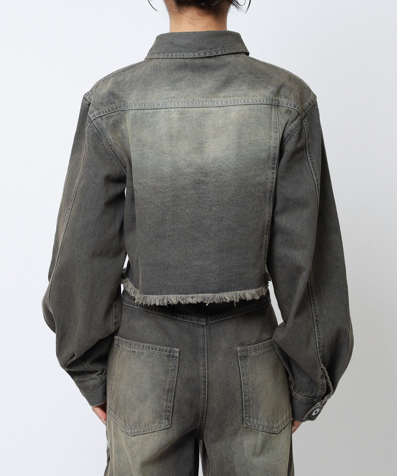 アイレットデニムジャケット 詳細画像 ブラックデニム 14