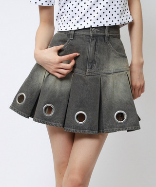 アイレットプリーツスカート