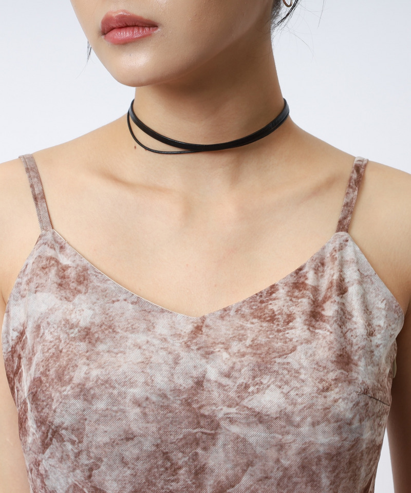 ティアードデザインイレヘムキャミワンピース 詳細画像 ブラウン 11